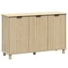 Sorrento 3 Door Sideboard Cupboard - Swedish Oak