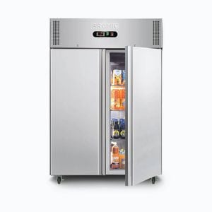 Bromic Upright Freezer - 1300L - 2 Doors - Stainless Steel