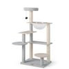 Costway 113cm Wood Cat Tree Tower Condo House W/sisal Scratching Posts