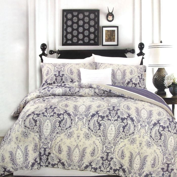 Bloomington 250TC Cotton Reversible Quilt Cover Set Elizabeth Queen 210 x 210 cm