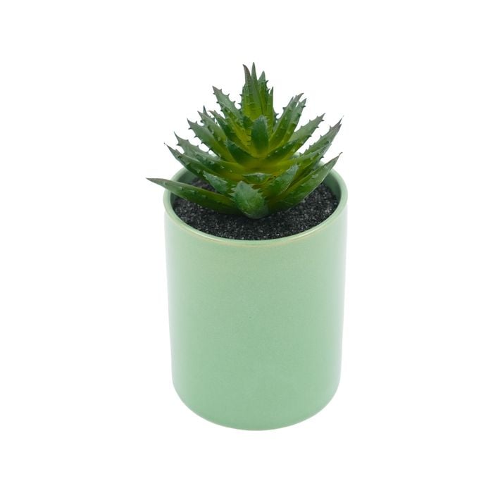 UN-REAL 15cm Green Artificial Succulent - Green