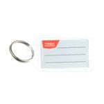Taskmaster 56x29x6mm Clear Key Tags - 50 Pack