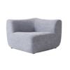 Miuz Modular Corner Chair, Grey Accent Chair, Perfect For Living Rooms, Office L