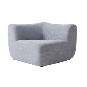 Miuz Modular Corner Chair, Grey Accent Chair, Perfect For Living Rooms, Office L