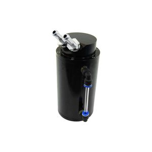 Calflow 0.75 Litre Round Black Aluminium Oil Catch Tank