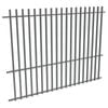 ProtectorAl 1201-2399W x 1800H Monument Aluminium Batten Pool Fence Panel with Mid Rail
