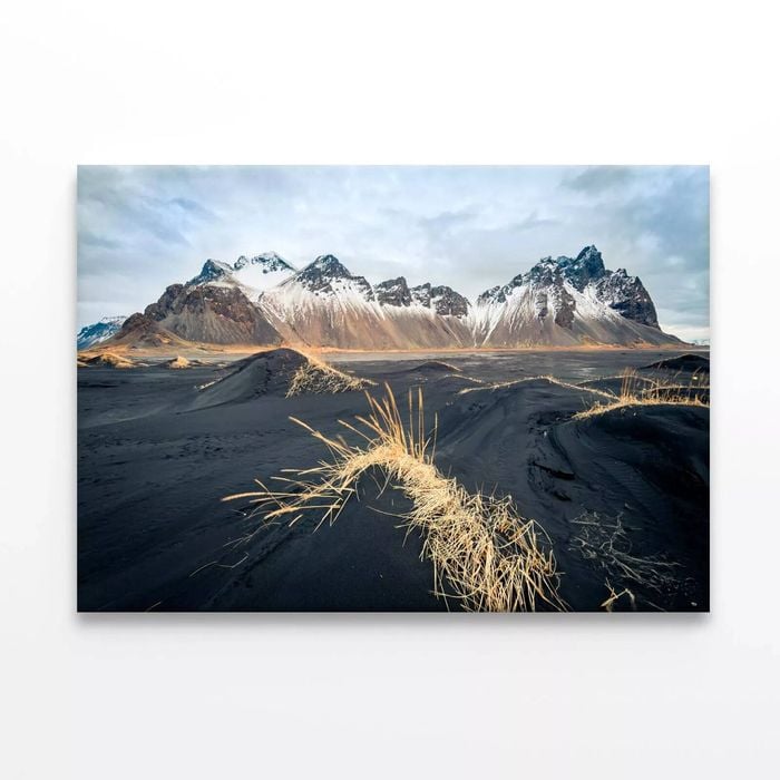 Wilderness at Stokksnes Iceland  Print 100% Australian Made 90 x 60cm  (Stretched)