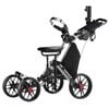 CaddyTek CaddyCruiser ONE Pro 4-Wheel Golf Buggy with Seat - Silver