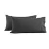 Dreamaker 250TC Cotton & Recycled Polyester Blend King Pillowcase Twin Pack Charcoal