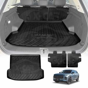 Boot Liner Set For Jaecoo J7 2024-onwards All Weather Heavy Duty Car Trunk Back Seat Protector Cargo Kick Mats