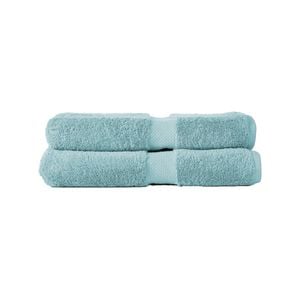 2pc Canningvale Royal Splendour Bath Sheet Set Aqua Foam
