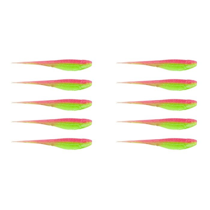2x 5PK 5In Rapala Crush City The Jerk Soft Plastic Minnow Lures - Bombshell