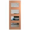 Hume 2040 x 820 x 40mm Entrance Door SPM Savoy Clear Glass XS24 - Clear Glass