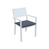 FurnitureOkay Eden Aluminium Outdoor Dining Chair - White