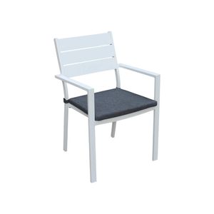 FurnitureOkay Eden Aluminium Outdoor Dining Chair - White