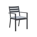 FurnitureOkay Noosa Aluminium Outdoor Dining Chair - Charcoal