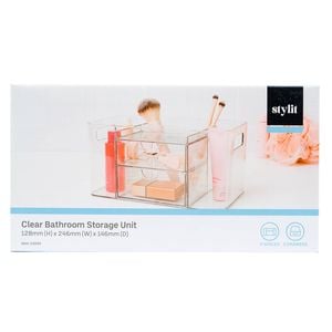 Stylit Clear Bathroom Storage Unit