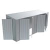 Build-a-Shed 1.2 x 4.5 x 2.0m Zinc Tunnel Shed Tunnel Hinged Door Plus Double Hinged Side Door