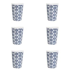 6PK LVD Ceramic Tall Cup Senoma Home/Kitchen Drinkware 13cm Assorted