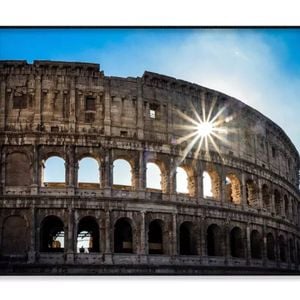 Sky & Views of The Coliseum Rome  Print 100% Australian Made 90x60cm  (Poster)