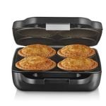 Electric Pie Maker with Deep-Fill Plates for 4 Traditional-Sized Pies - Grey