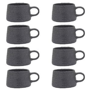 8PK Ecology Ottawa Stoneware Macchiato Cup Tableware 85ml - Stone