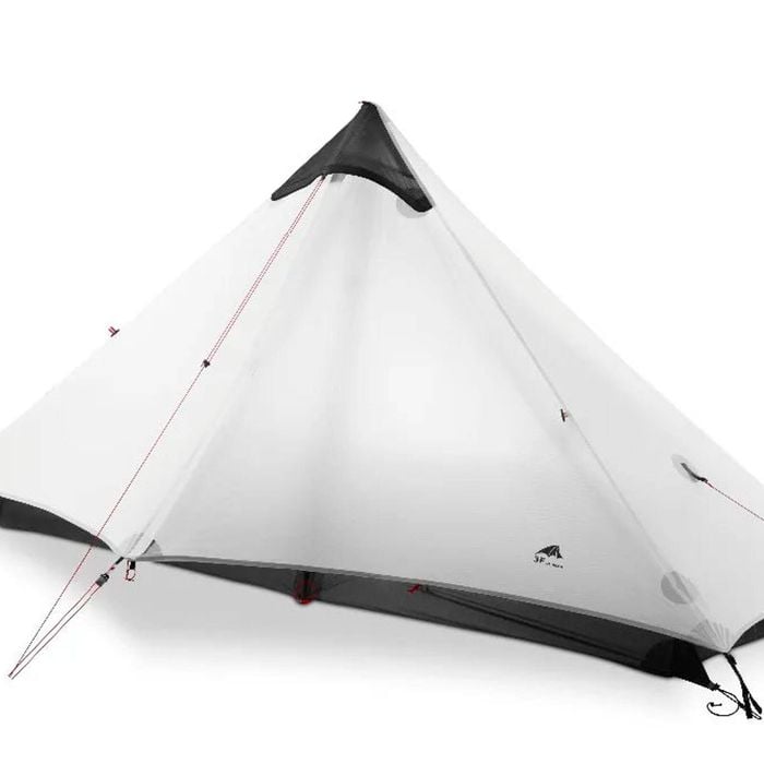 NNEOBA 1-Person Rodless Camping Tent 3-Season Gray