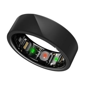Luna Smart Ring Gen 2 Health Sleep Tracker Titanium Size 11 Lunar Black