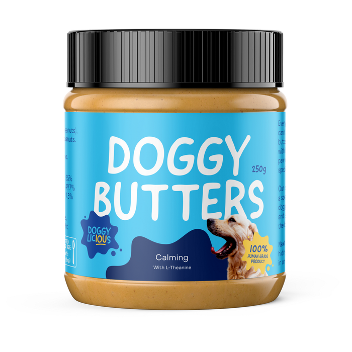 Doggylicious Calming Peanut Butter 250g - For dog training, grooming or hiding medication