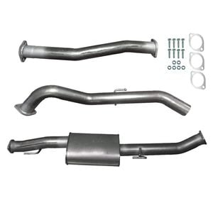 Ignite Exhausts Dpf Back For Nissan D23 Navara Np300 3" With Muffler Raw Aluminised Steel