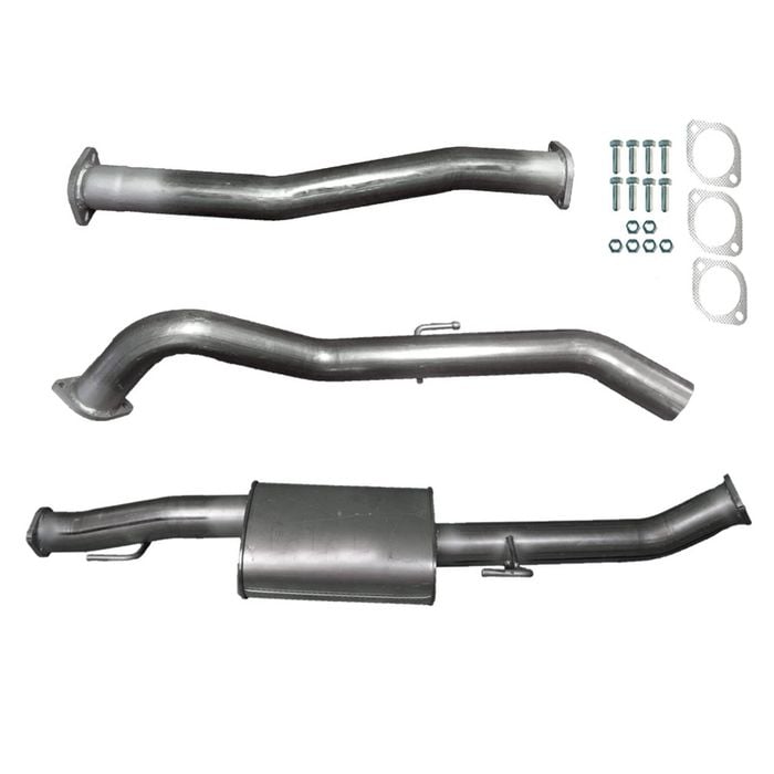 Ignite Exhausts Dpf Back For Nissan D23 Navara Np300 3" With Muffler Raw Aluminised Steel