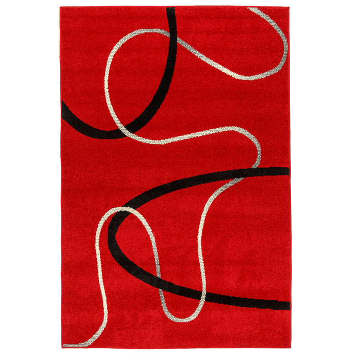 Chrome Rug Red Thread 160 x 235CM