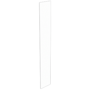 Lugna 2048 x 300 x 16mm White End Panel