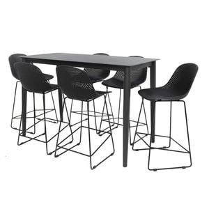 Palma 7pc Bar Setting - Black