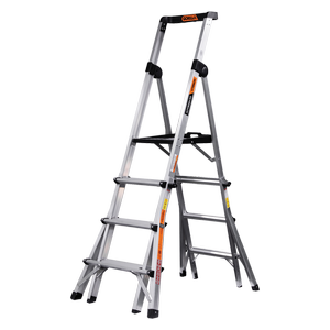 Gorilla 150kg 4-6 Step Silverback Adjustable Platform Ladder