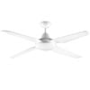 Arlec 130cm White 4 Blade Grid Connect Madrid ABS Smart Ceiling Fan with Light