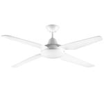 Arlec 130cm White 4 Blade Grid Connect Madrid ABS Smart Ceiling Fan with Light