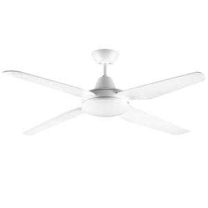 Arlec 130cm White 4 Blade Grid Connect Madrid ABS Smart Ceiling Fan with Light