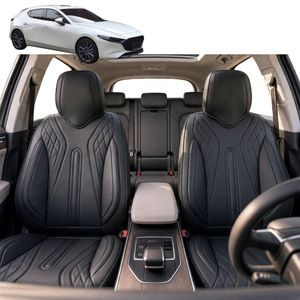 Australian Goose Front Seat Covers for Mazda 3 2019 - Current (BP) - PU Leather, Black (2pc)