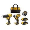 DeWALT 2 Piece 18V Brushless Combo Kit DCK2060S2-XE