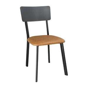 Bolero Side Chair Metal & Pu Vintage Camel Pack Of 4 Commercial Dining Furniture