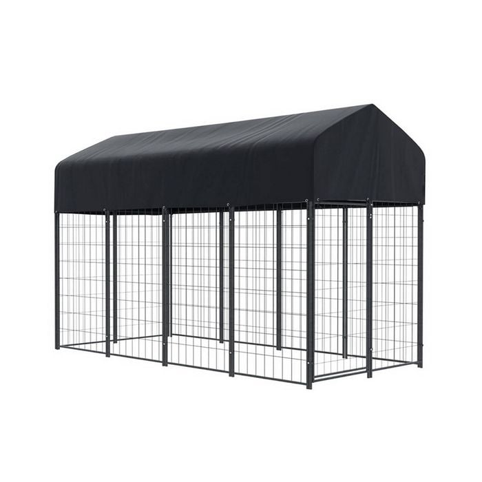 i.Pet 249x120x165cm Dog Kennel Steel