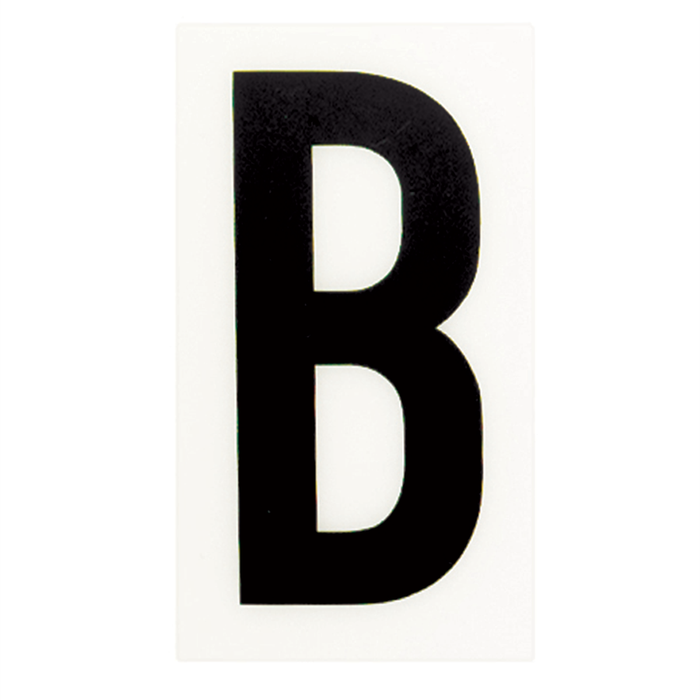 Sandleford 60 x 35mm B Black and White Self Adhesive Letter