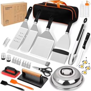Flat Top Grill Accessories Stainless Steel Set