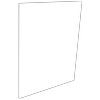 Lugna 768 x 600 x 16mm White End Panel