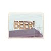 Galrie Vintage Beer Sign Fine Art Photography Print, Wood Frame, A3 30 x 42cm (12 x 16inch)