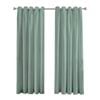 Mollers 180 x 223cm Seafoam Thornton Room Darkening Eyelet Curtain