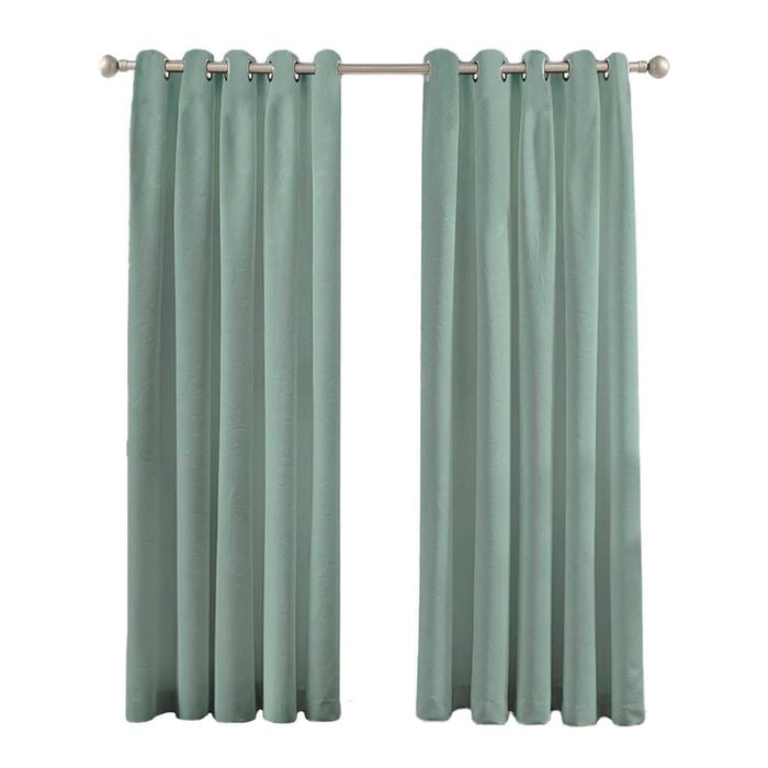 Mollers 180 x 223cm Seafoam Thornton Room Darkening Eyelet Curtain