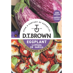 D.T. Brown Gourmet Listada de Gandia Eggplant Seeds