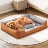 Tedi's Orthopedic Dog Calming Bed Memory Foam XXL in Orange